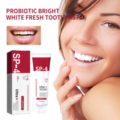 Yayashi SP4 Probiotic Whitening Toothpaste 120g – Removes Coffee, Tea & Smoking Stains